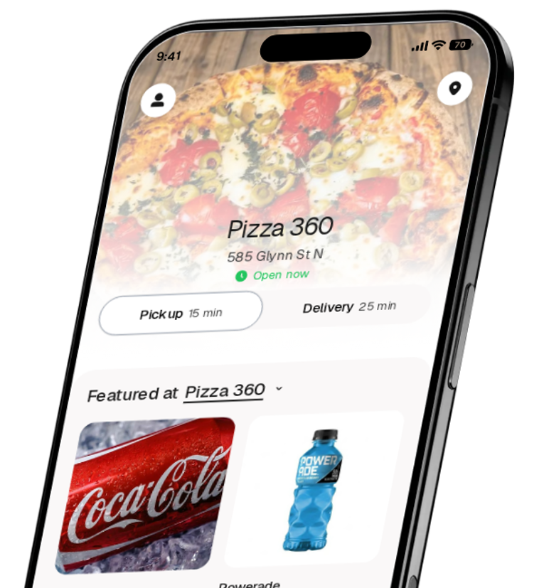 Pizza 360 app preview